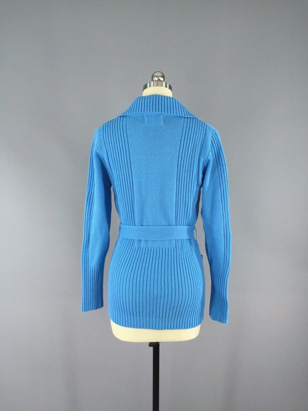 1970s Belted Sweater Cardigan by Donnkenny