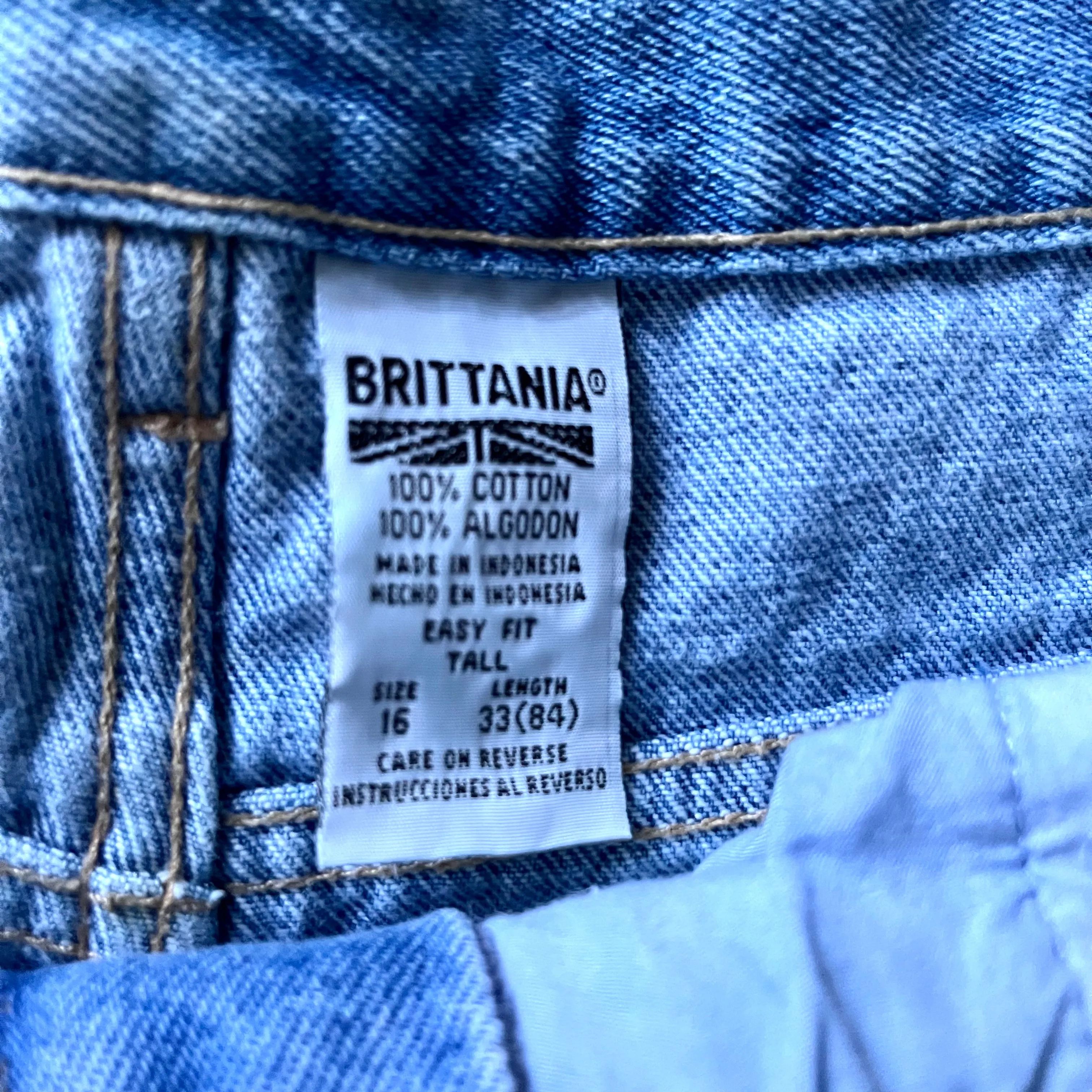 1980s Brittania Denim Jeans