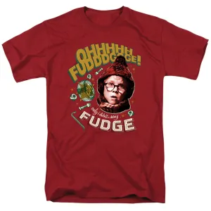 A Christmas Story Oh Fudge! Mens T Shirt Cardinal