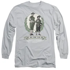 Abbott & Costello Be All You Can Be Mens Long Sleeve Shirt Silver