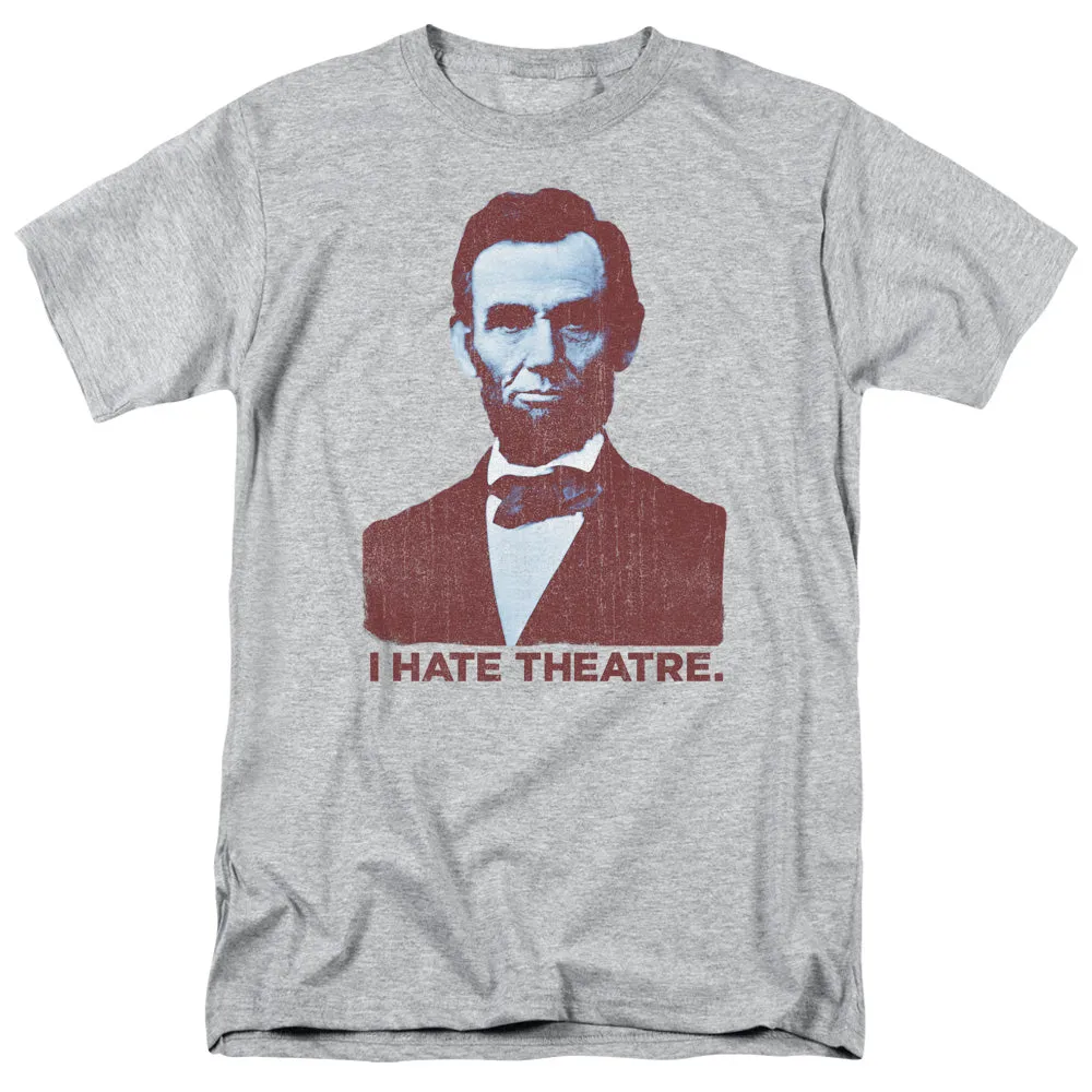 Abe Theatre Mens T Shirt Athletic Heather