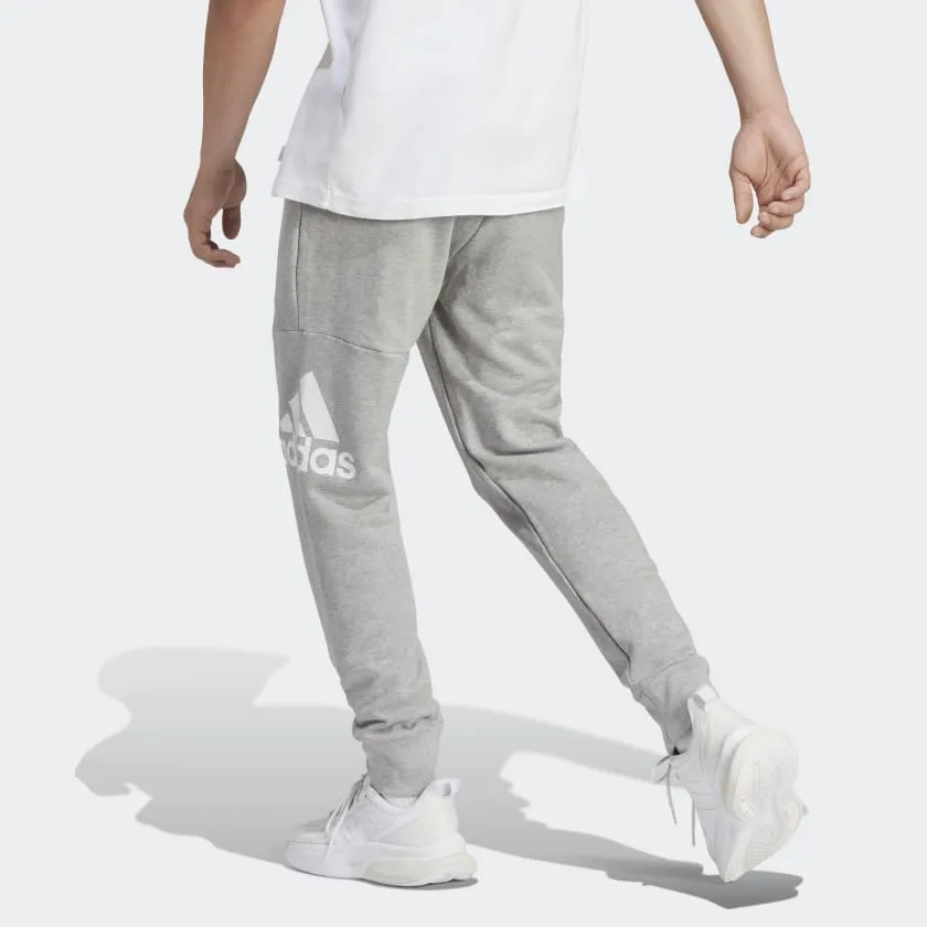 Adidas Essentials French Terry Tapered Cuff Logo Pant - Mens - Grey