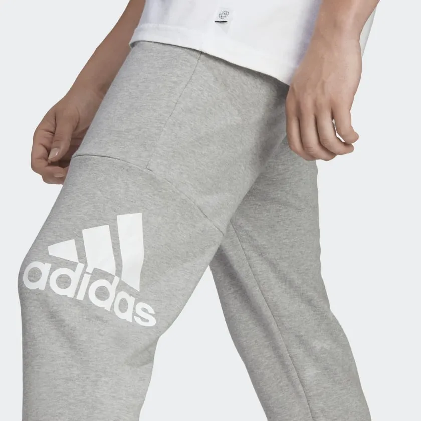 Adidas Essentials French Terry Tapered Cuff Logo Pant - Mens - Grey