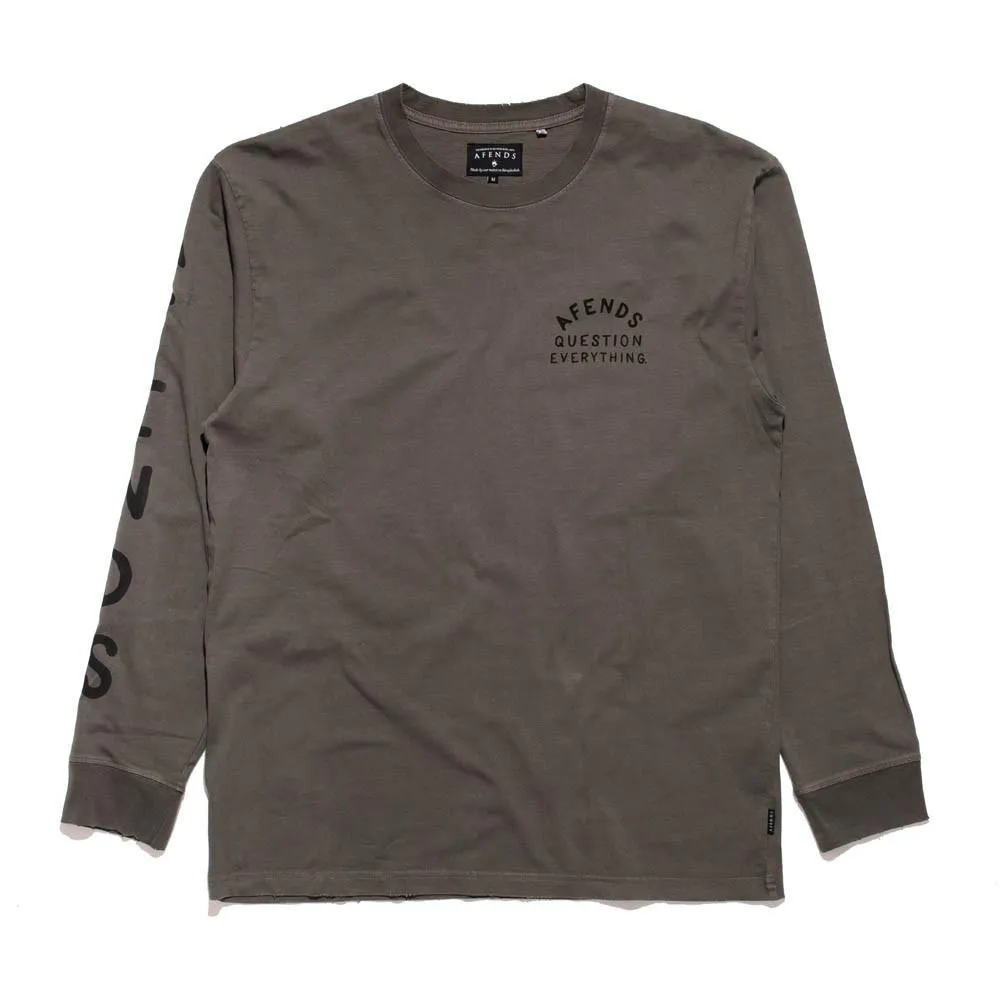 Afends Mens Questions - Long Sleeve Tee