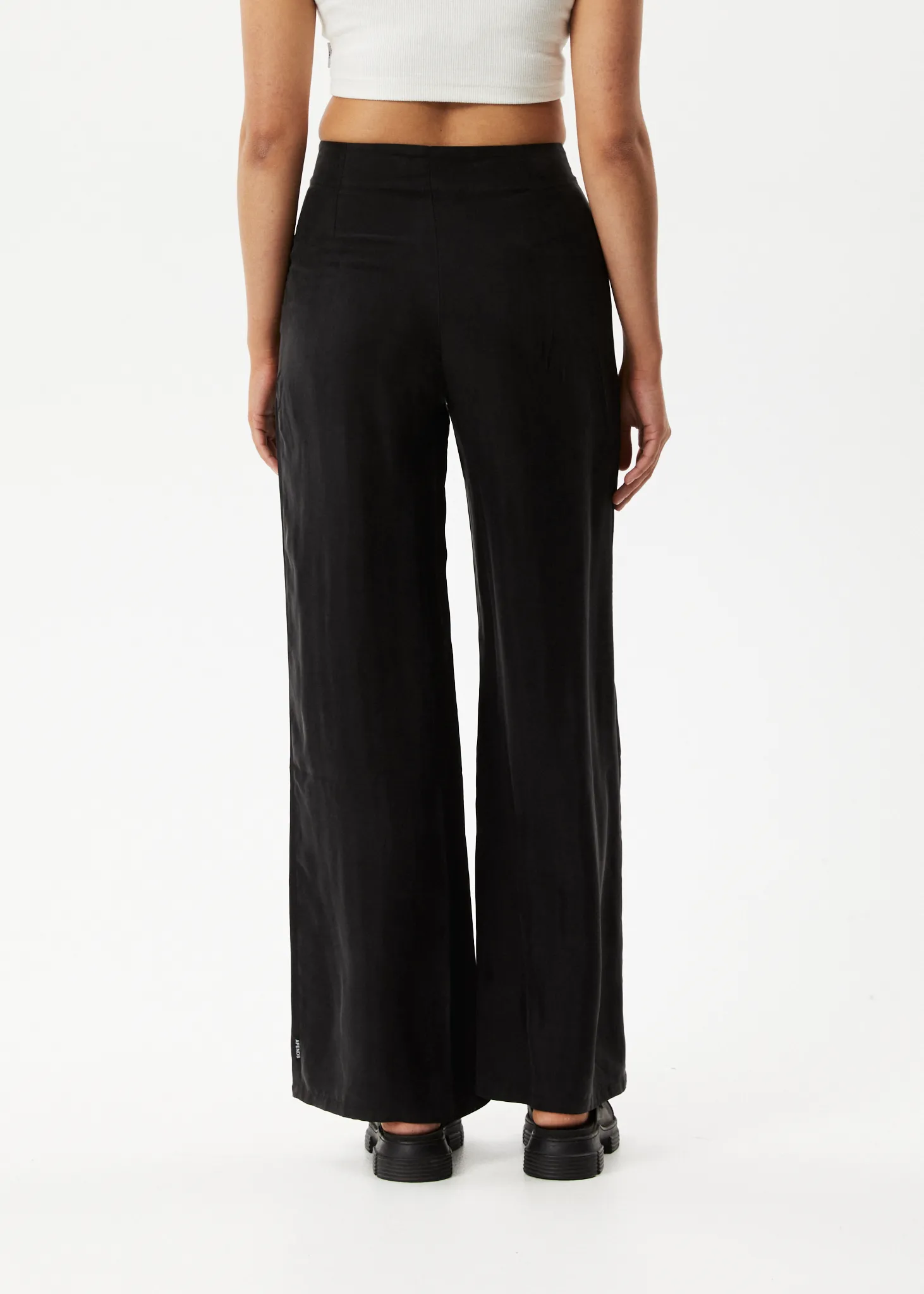 AFENDS Womens Gemma - Cupro Pants - Black