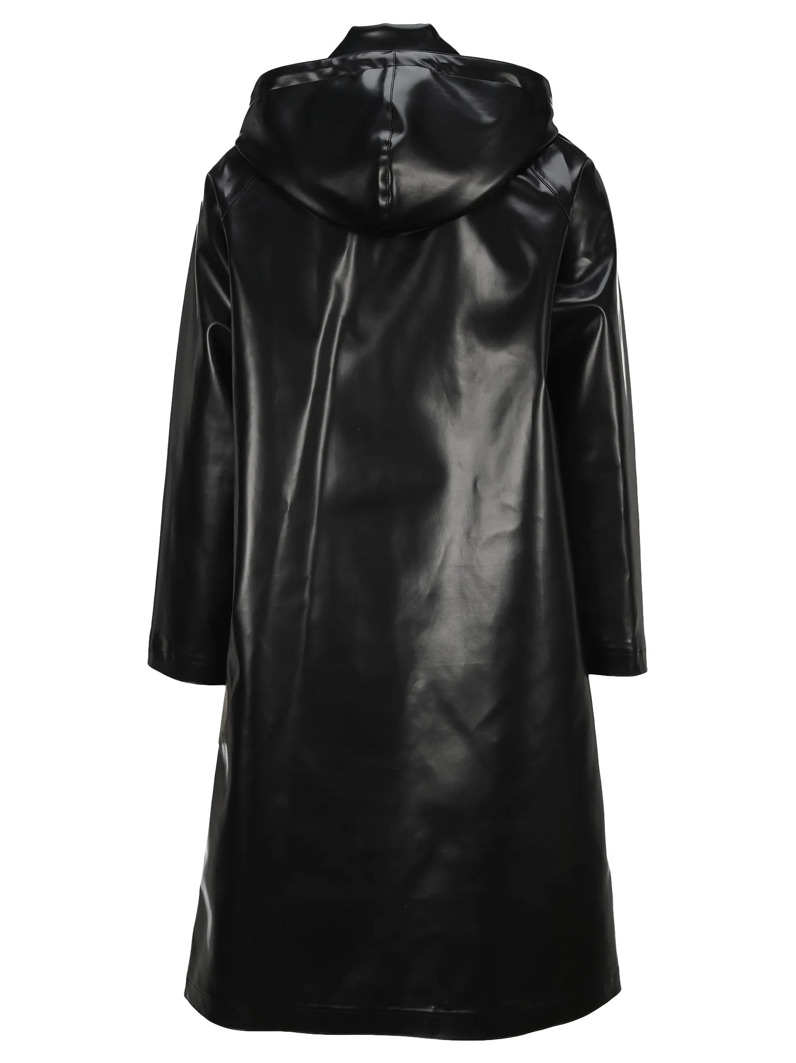 Ami Paris Logo Patch Oversized Raincoat