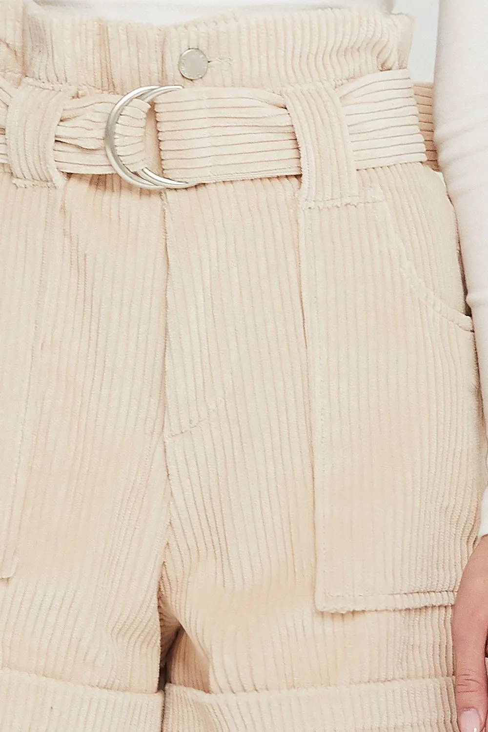 Annie Belted Cord Shorts