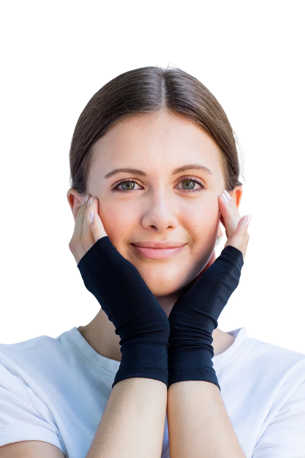 Anti-Itch Fingerless Gloves with TENCEL and Zinc - Adults