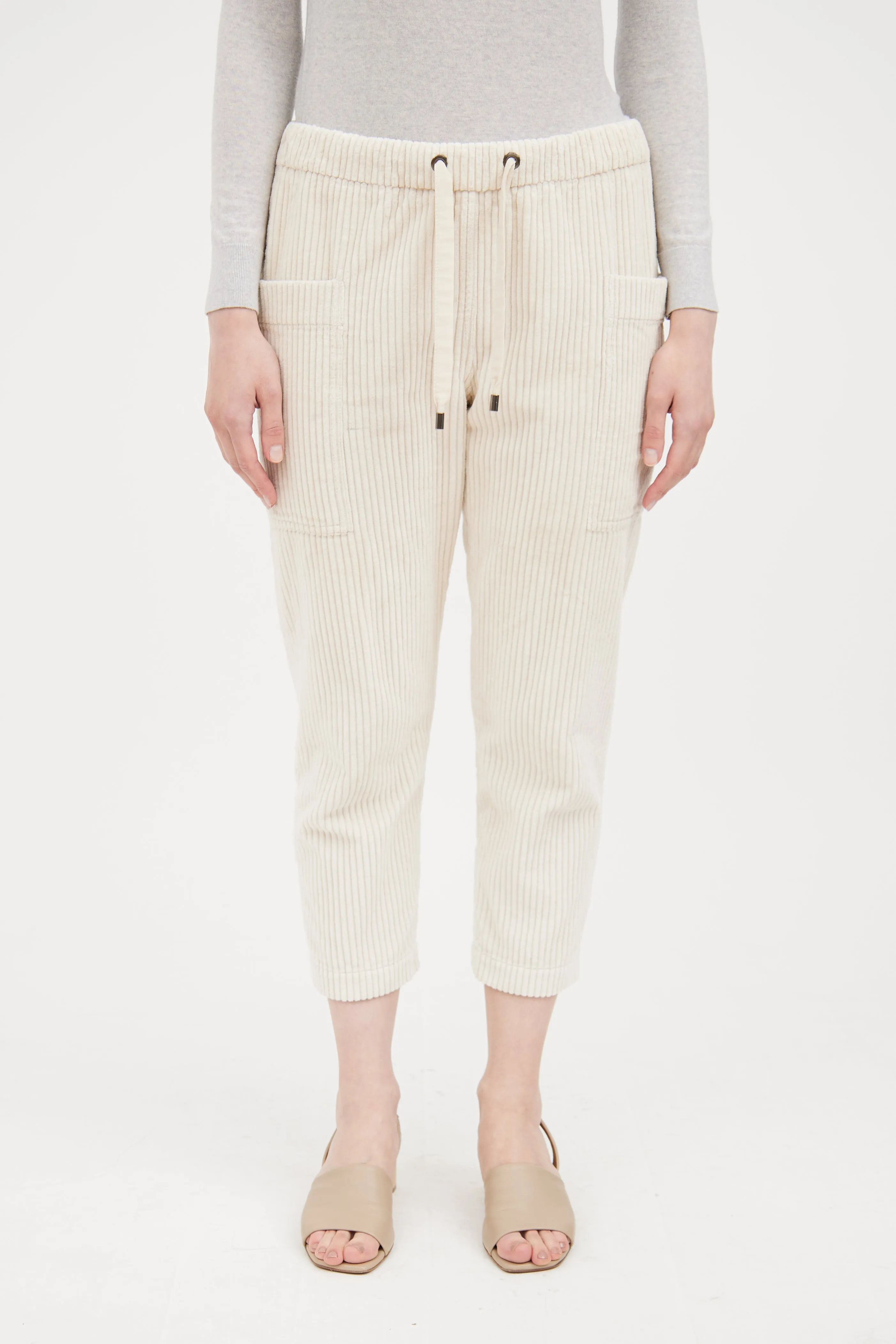 Beige Corduroy Pant