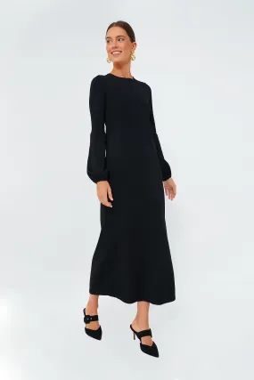 Black Double Knit Lennox Dress