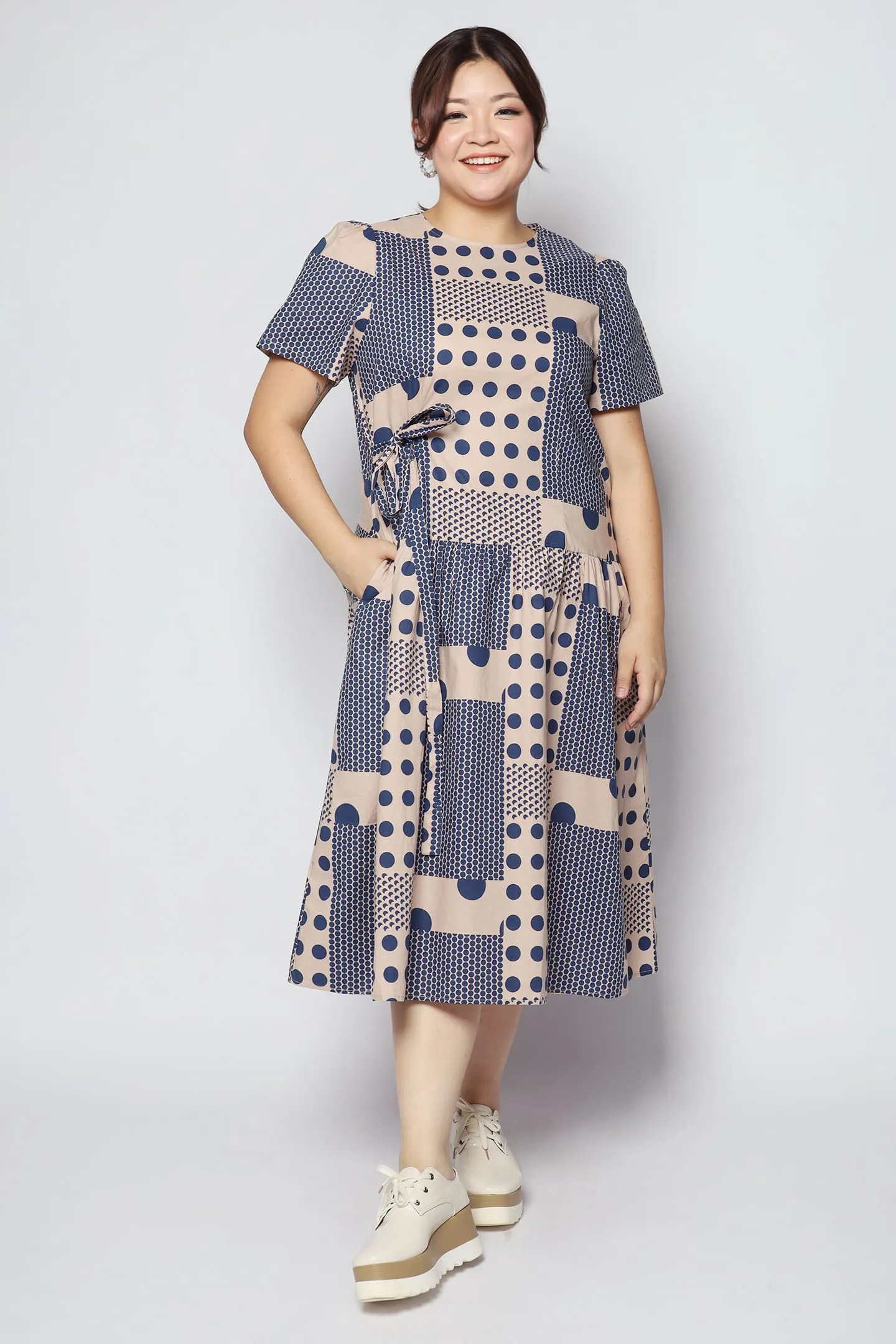 Bonnie Dress in Circular Print