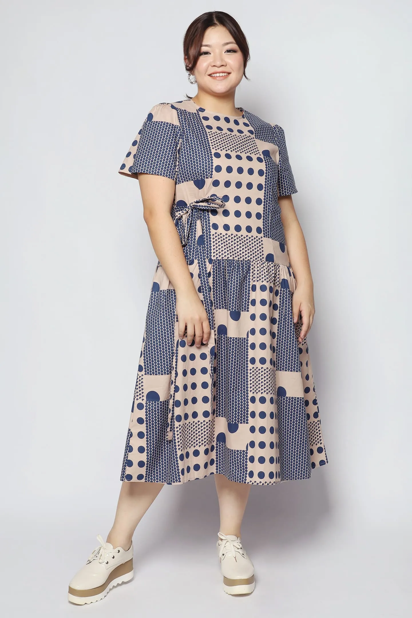 Bonnie Dress in Circular Print