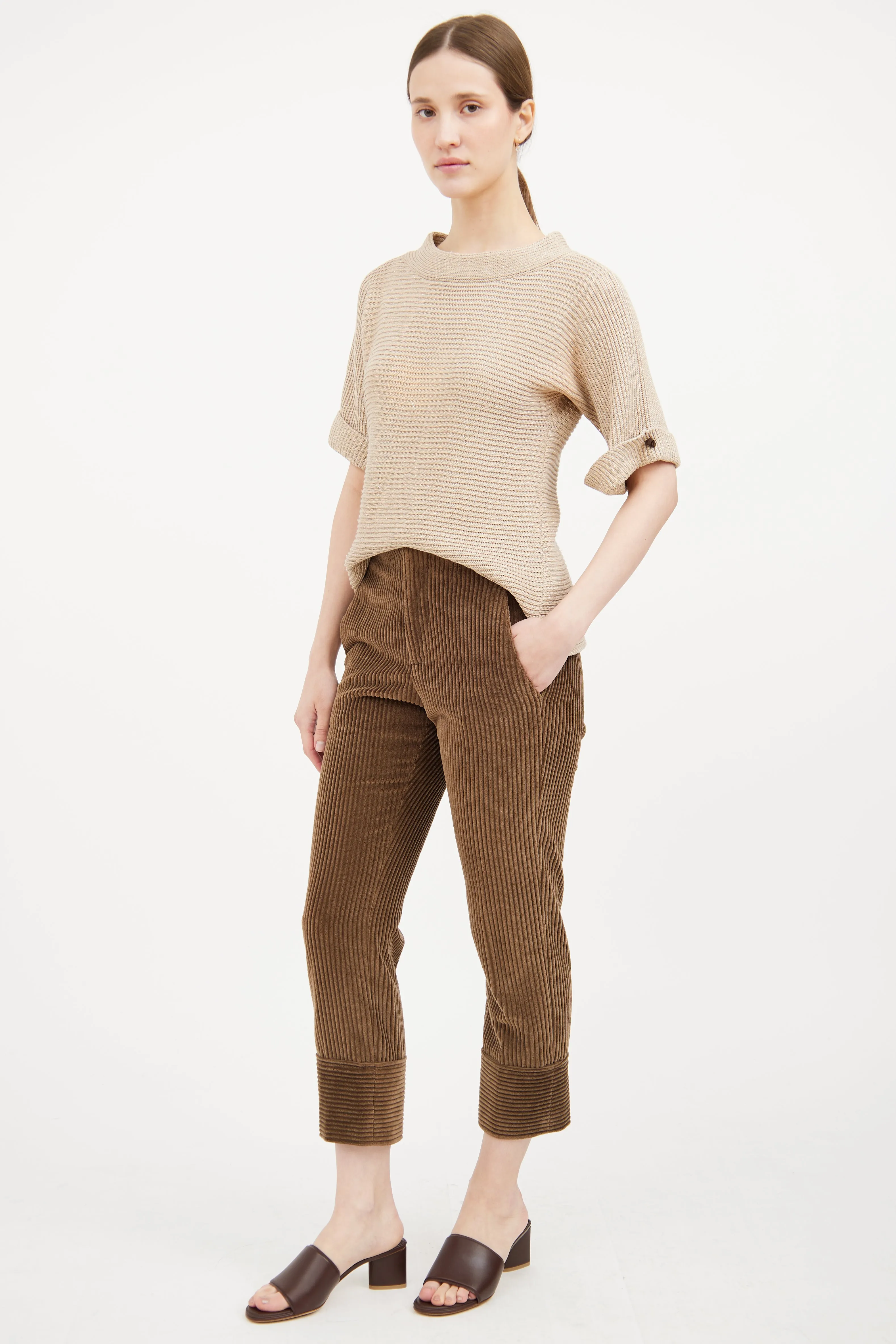 Brown Corduroy Pant