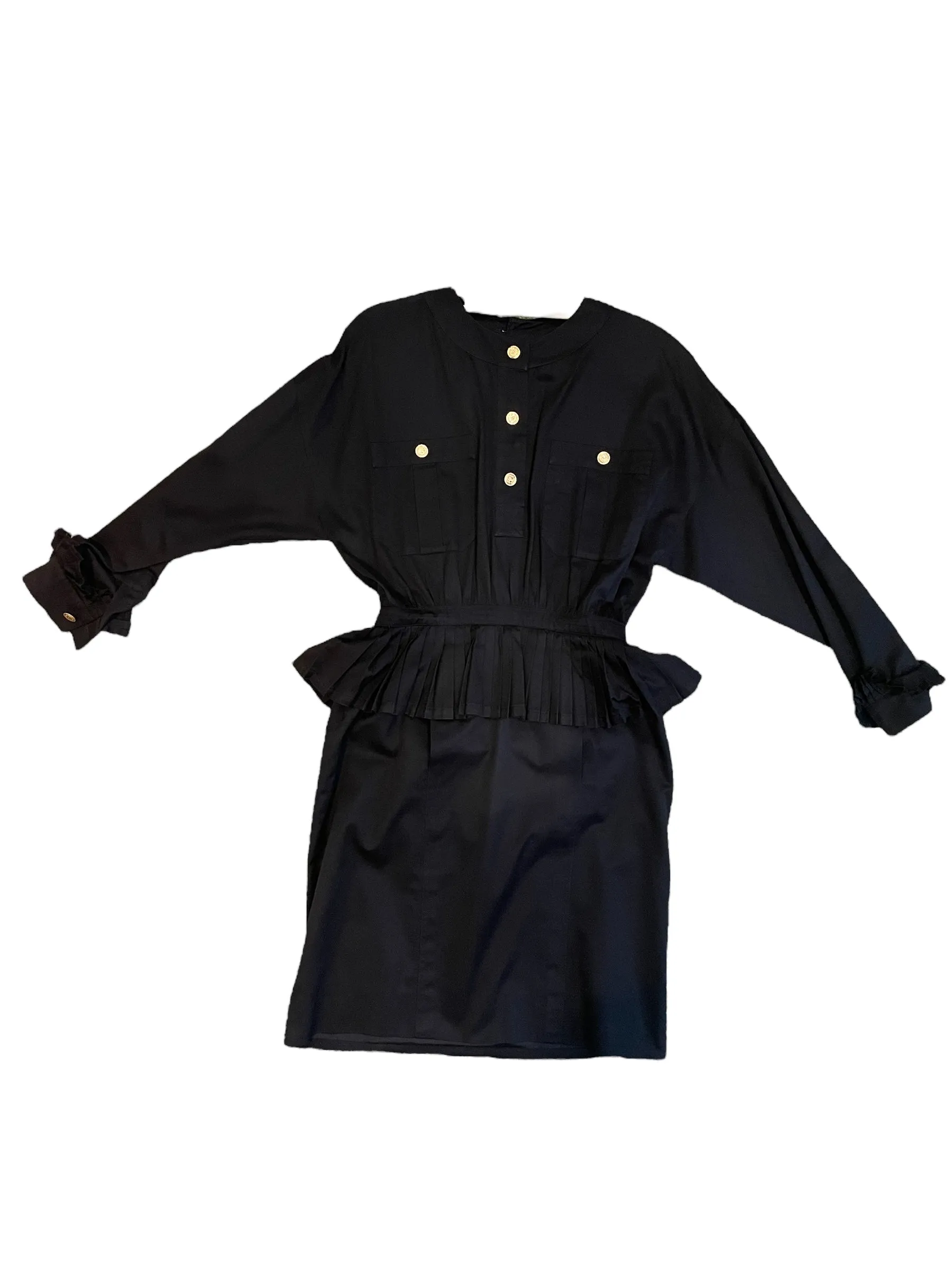 Chanel Black Cotton Dress (Size 4)