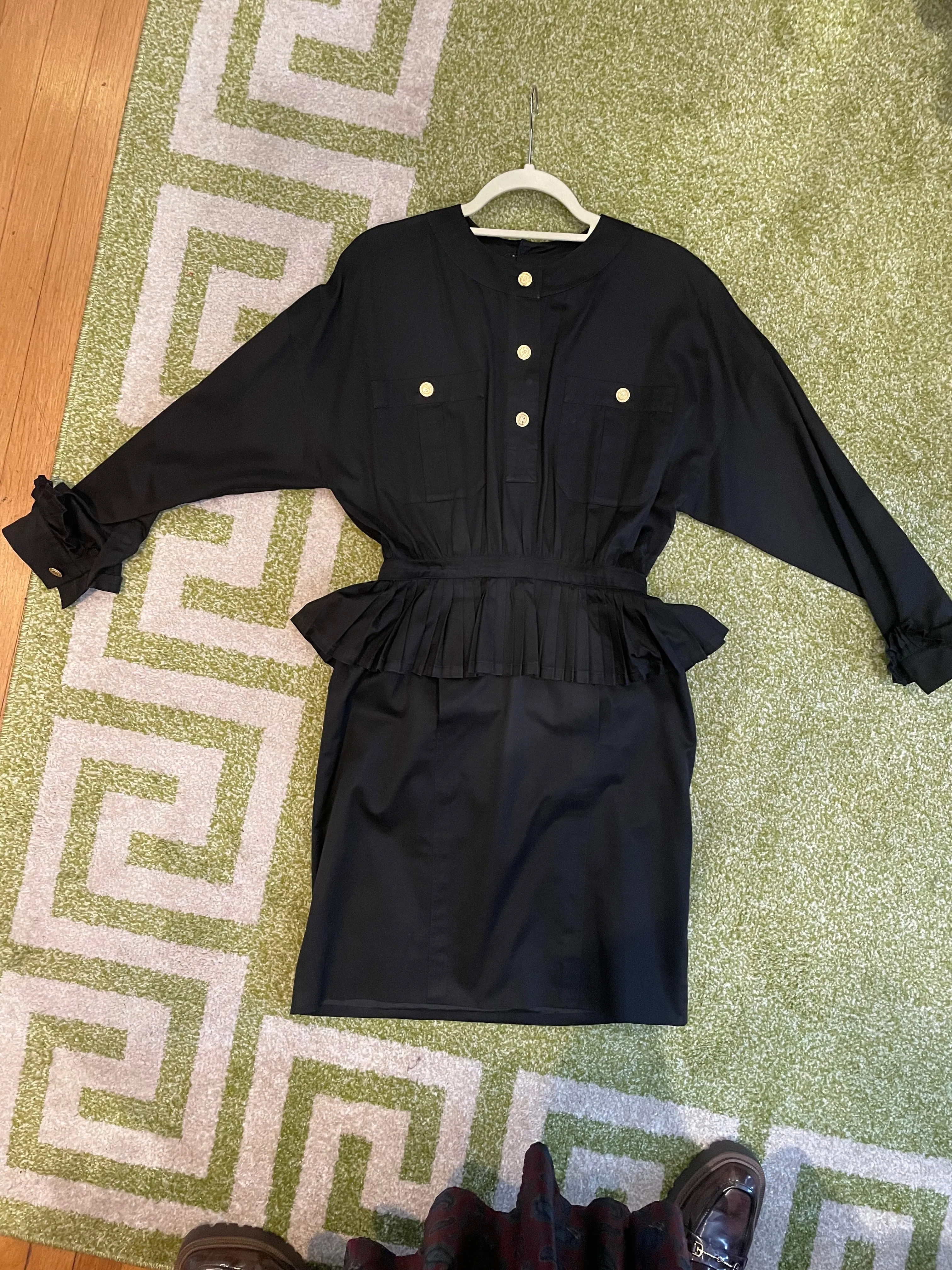 Chanel Black Cotton Dress (Size 4)