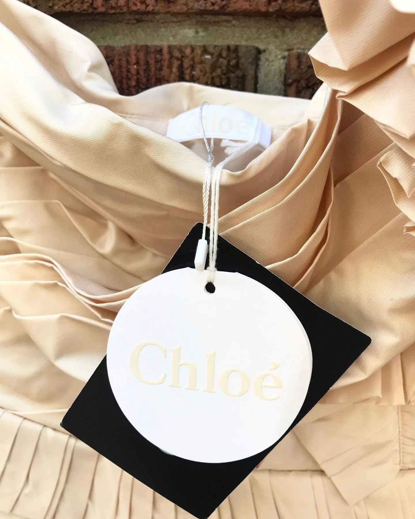 CHLOE Pleated Silk Blend Romper