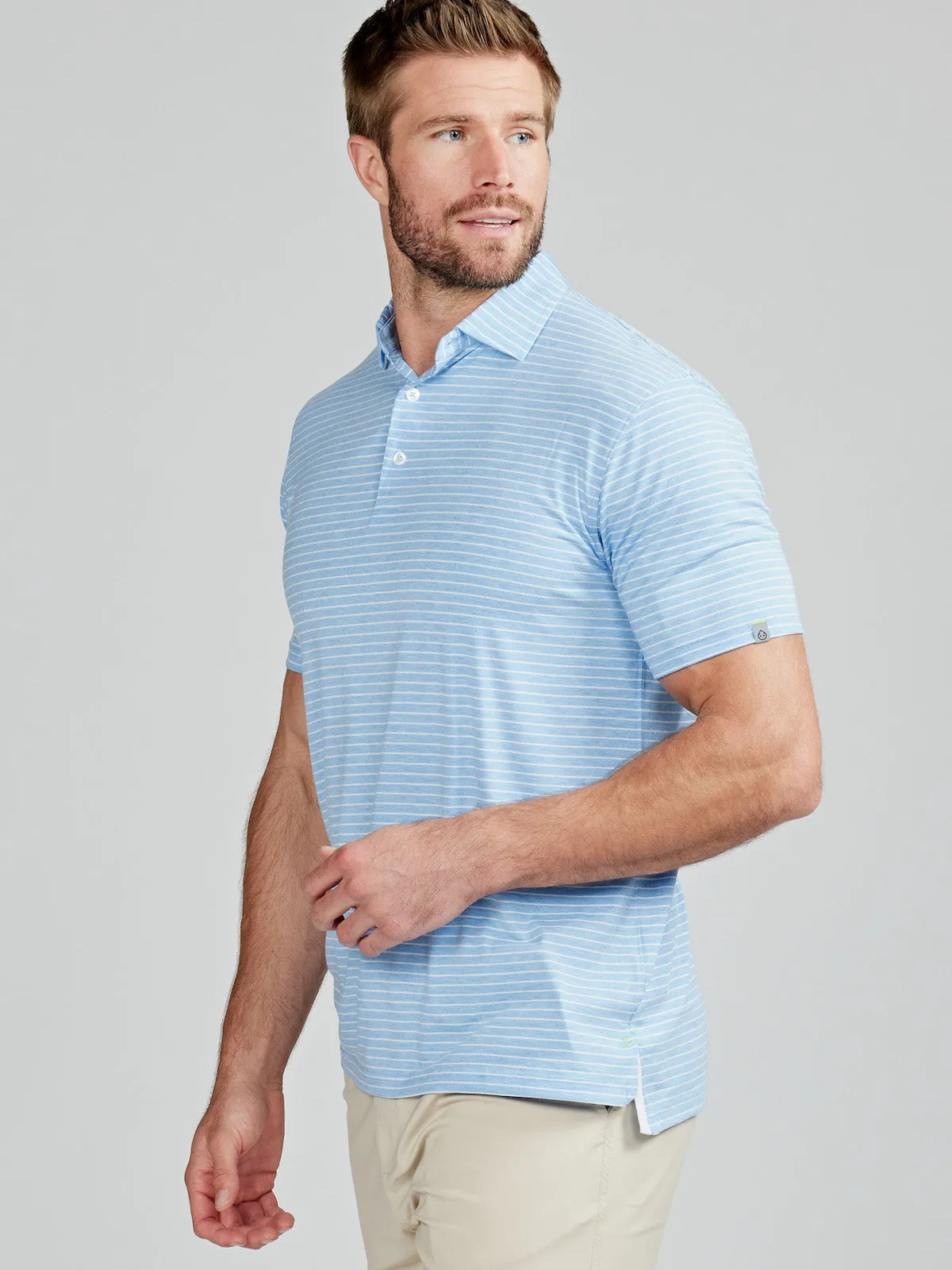 Cloud Lightweight Polo Brookline Stripe