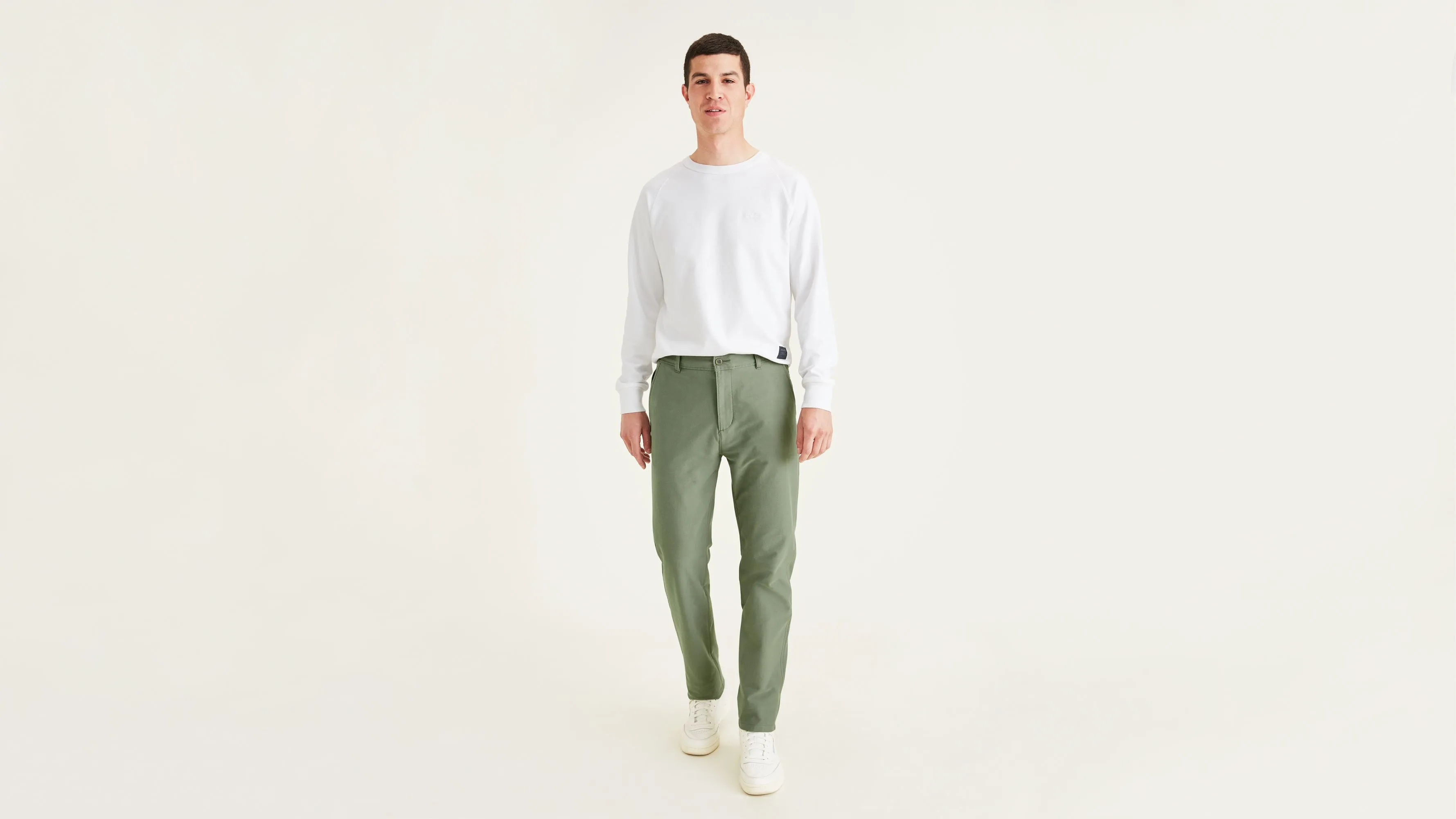 Comfort Knit Chinos, Straight Fit