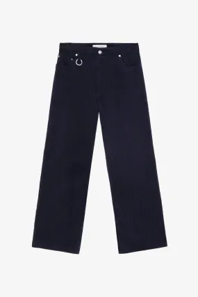 CORDUROY LOOSE 5 POCKETS PANT NAVY