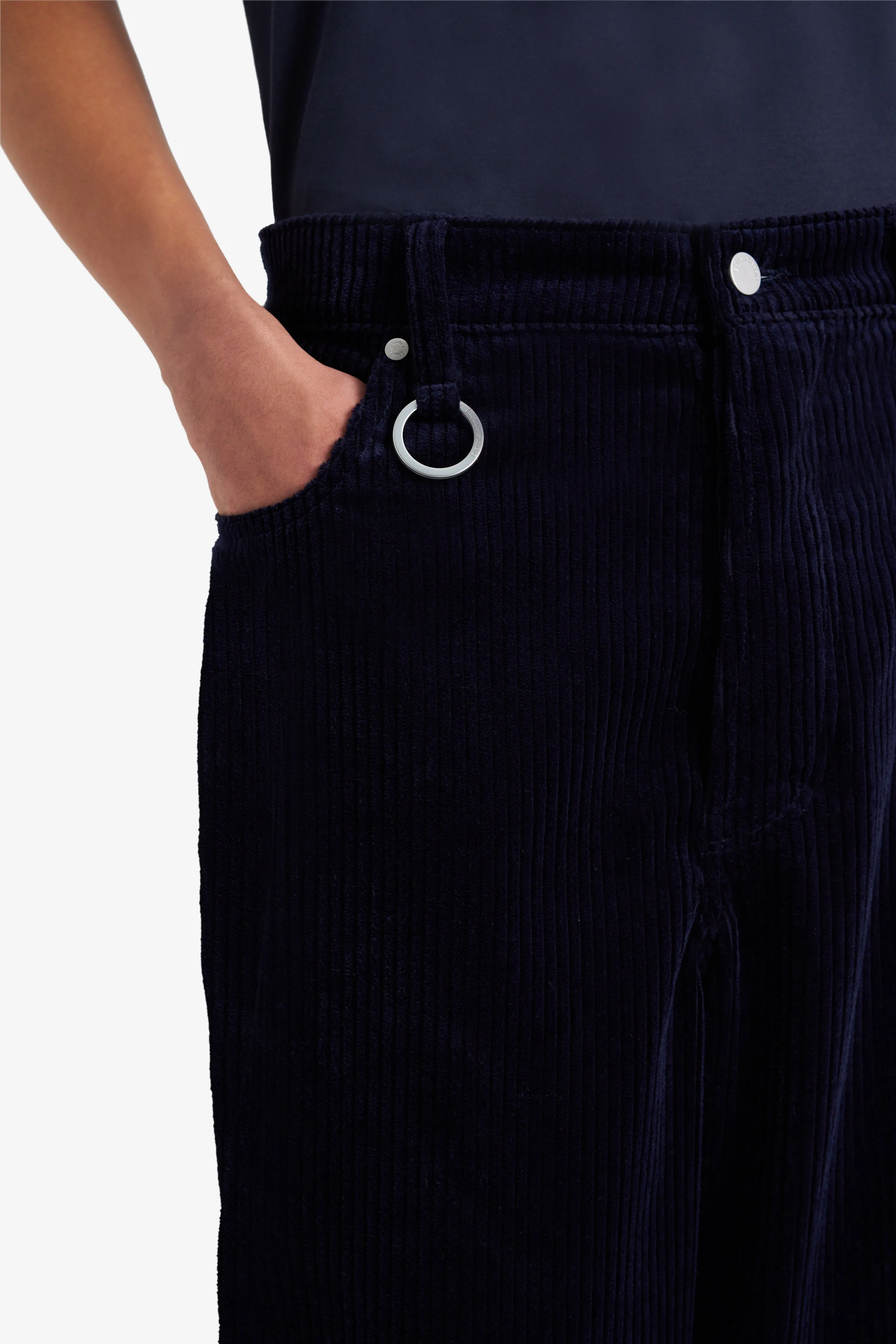 CORDUROY LOOSE 5 POCKETS PANT NAVY