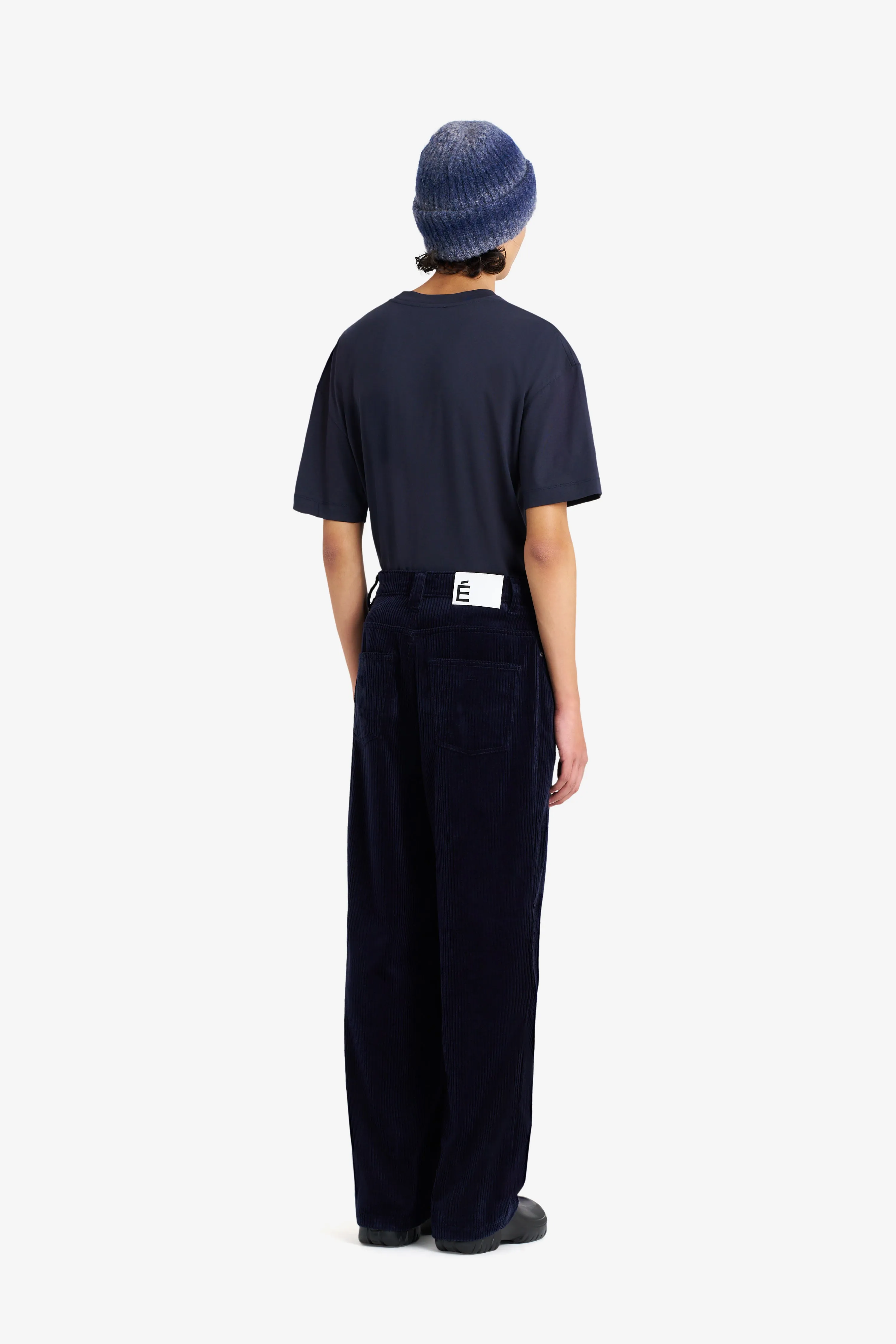 CORDUROY LOOSE 5 POCKETS PANT NAVY