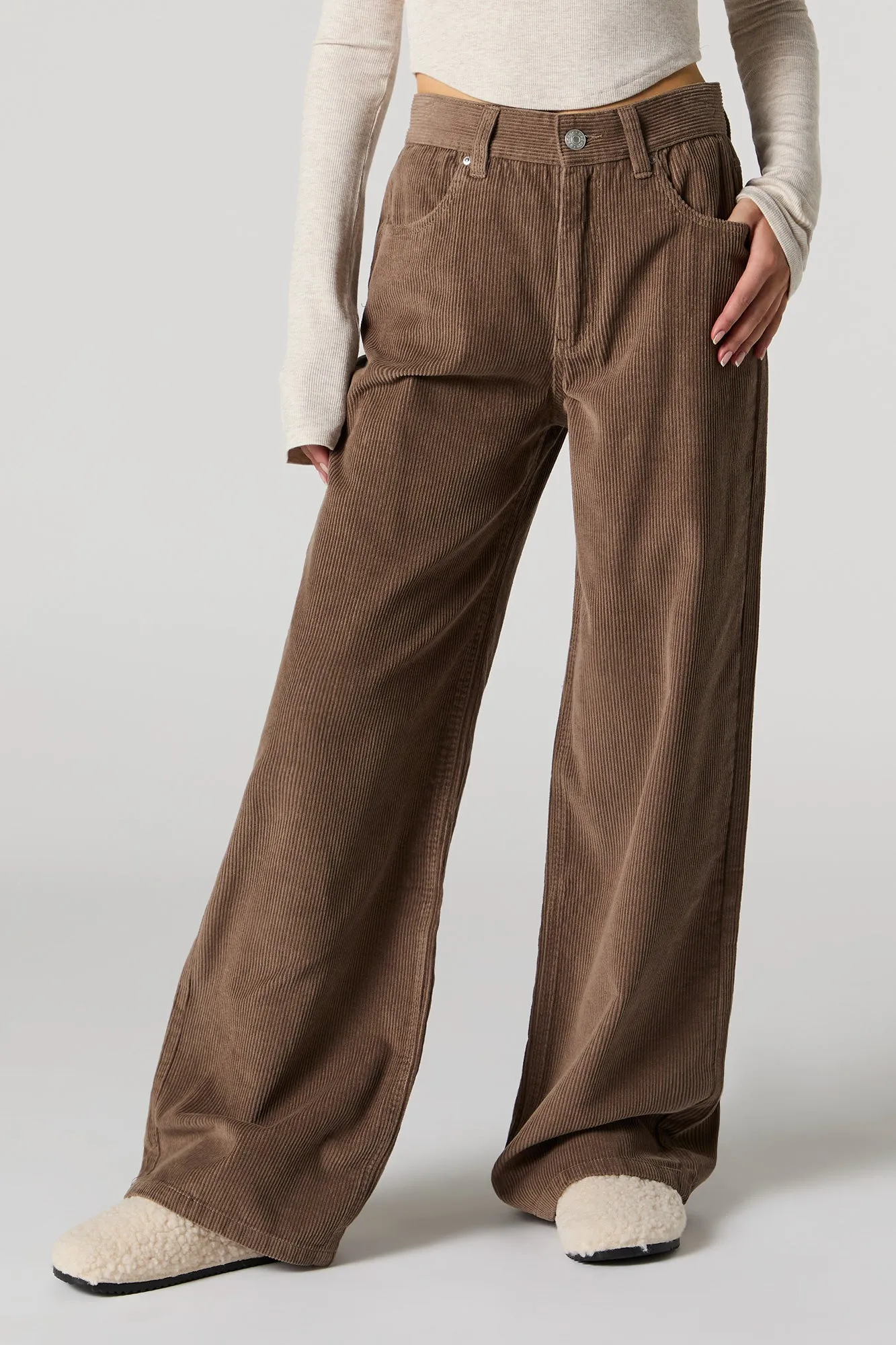 Corduroy Straight Leg Pant