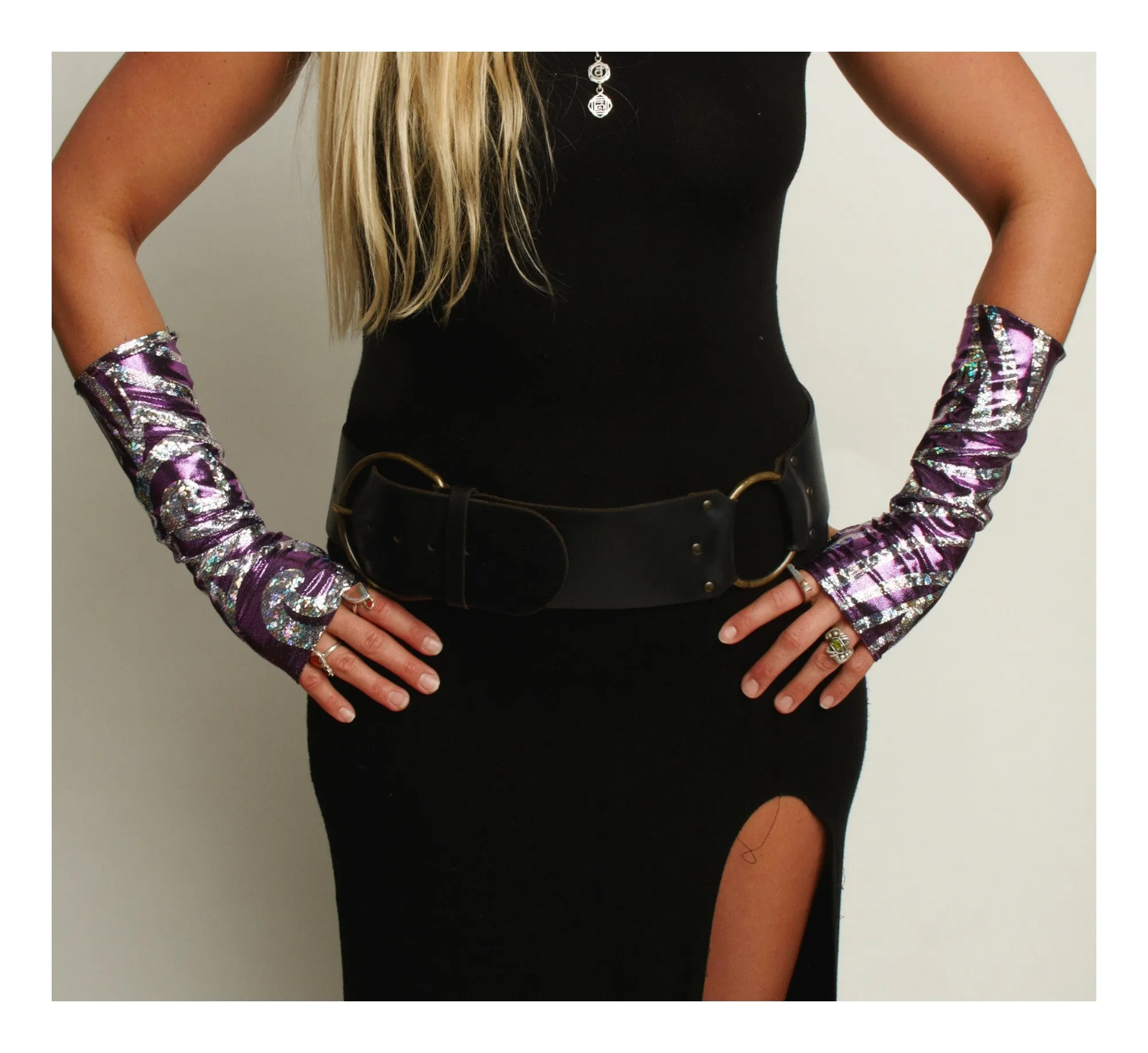 Cosmic Holographic Armies/Fingerless Gloves (More colors and patterns!)