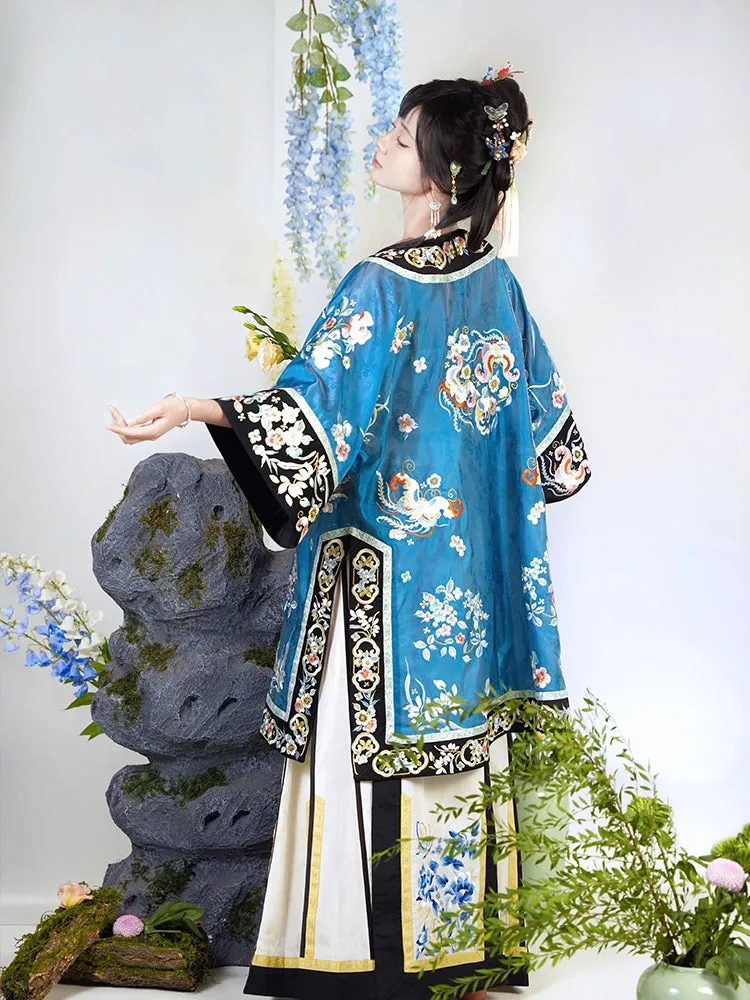 Dan Ya 淡雅 Delicate Qing Han Embroidered Round Collar Set