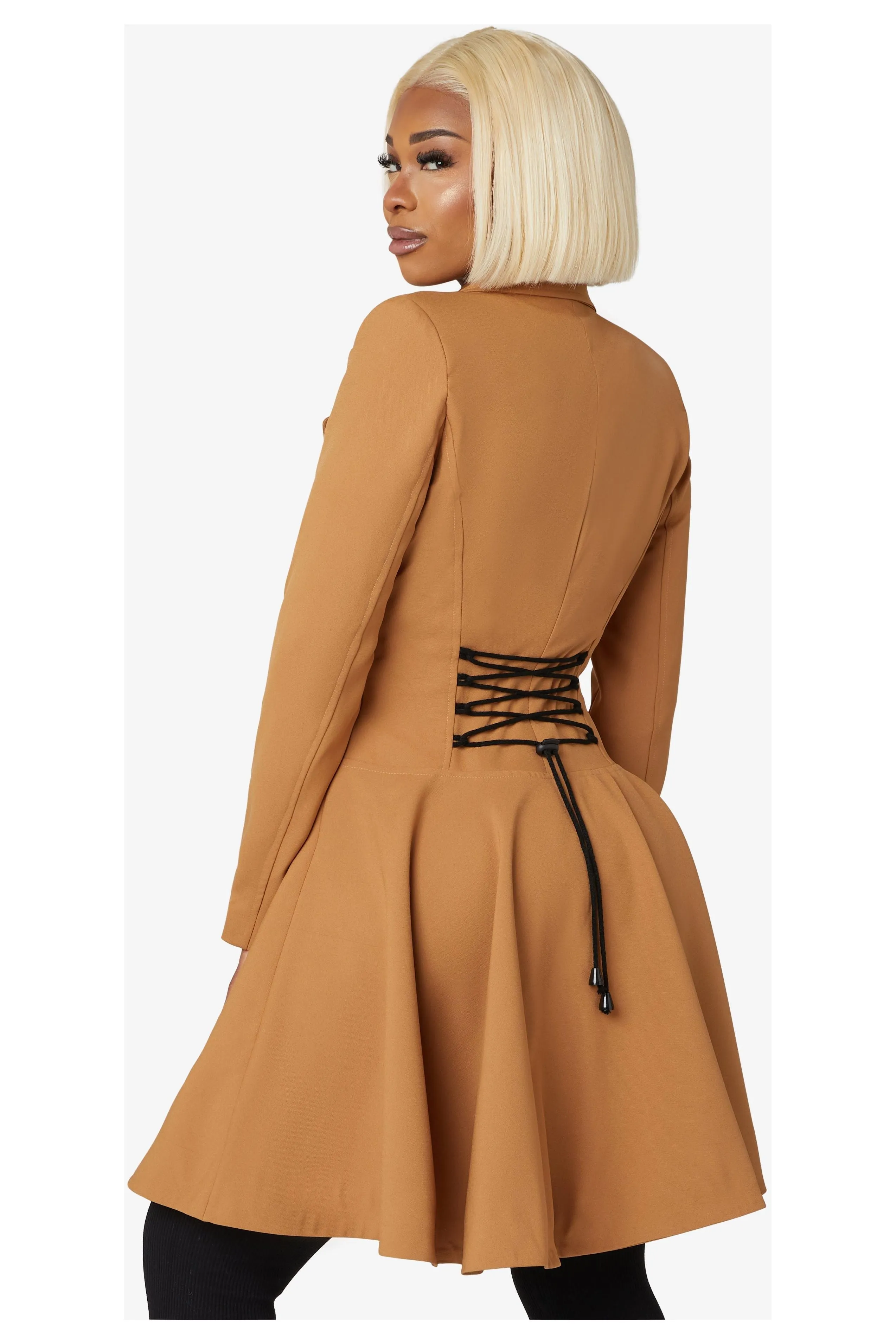 De La Creme Fashions Spring Summer Fit And Flare Skater Coat