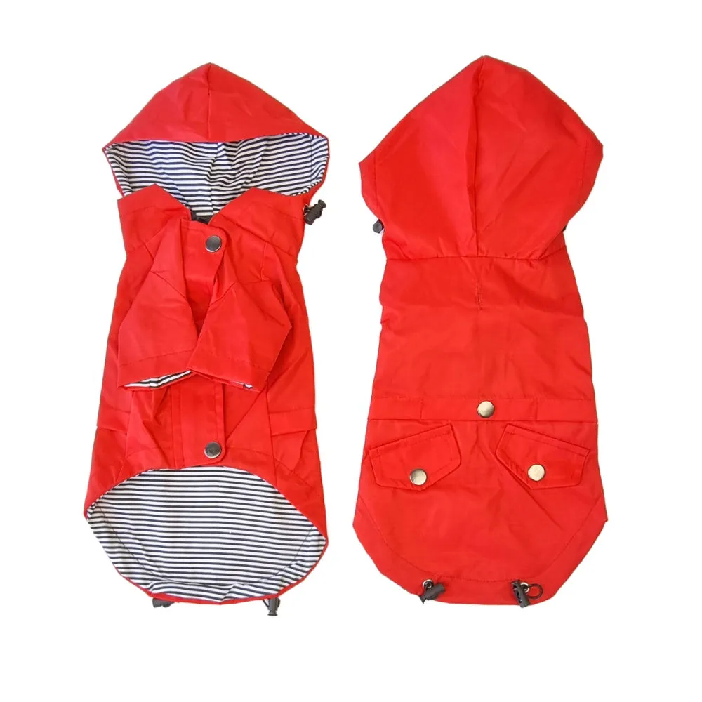 Dog Raincoat - Red