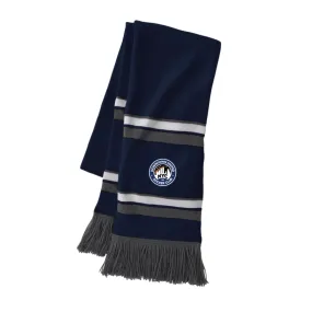 DUSC FAN Holloway Acrylic Rib Knit Scarf Navy