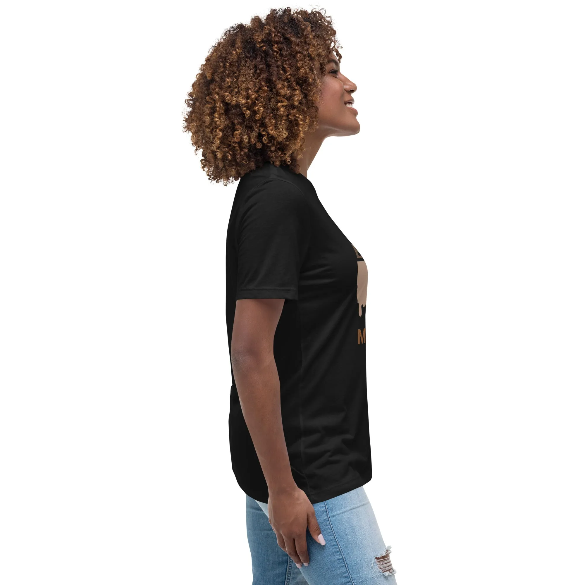 Educated Motivated Elevated Melanated Drip Women's Short Sleeve T-Shirt