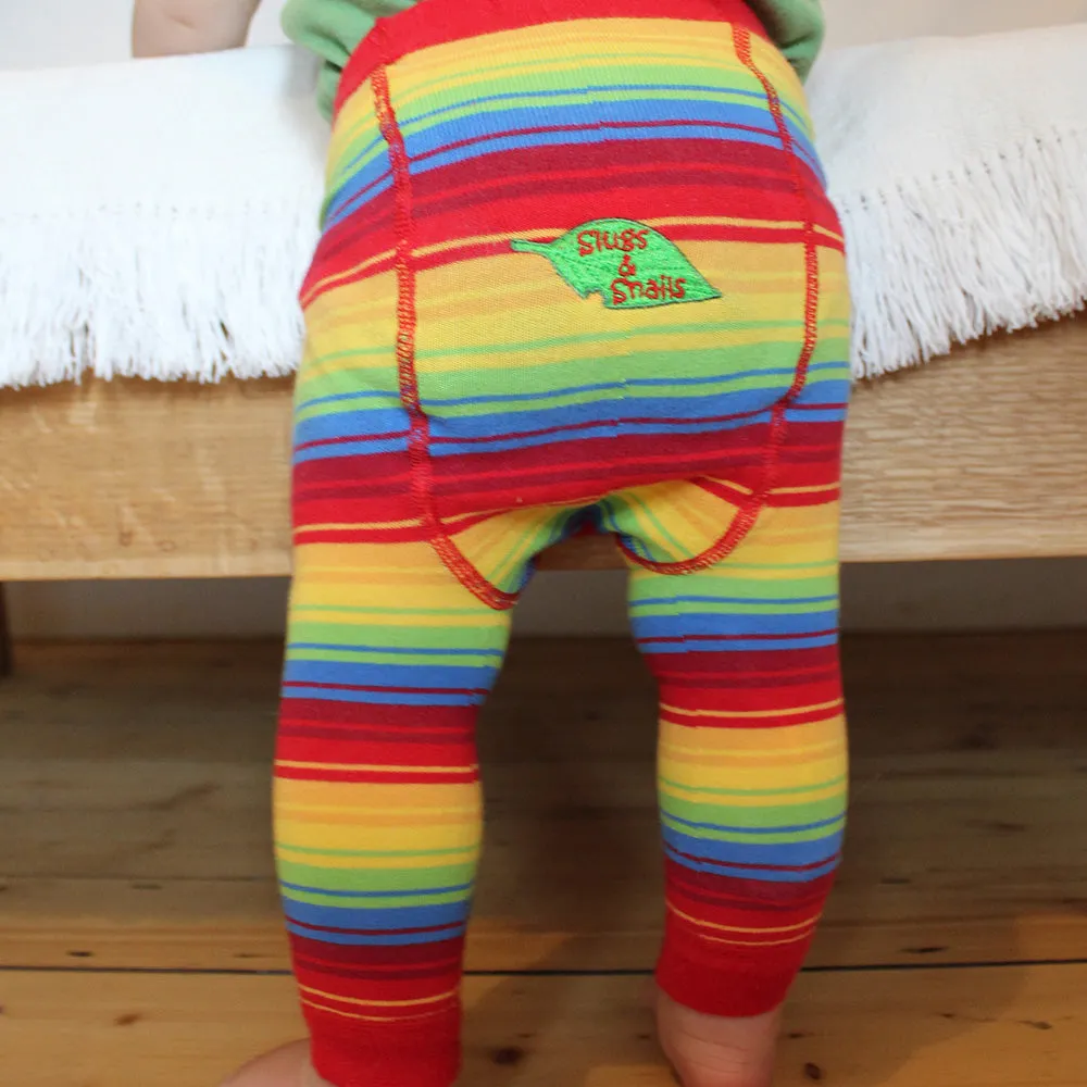 Footless tights- rainbow stripes