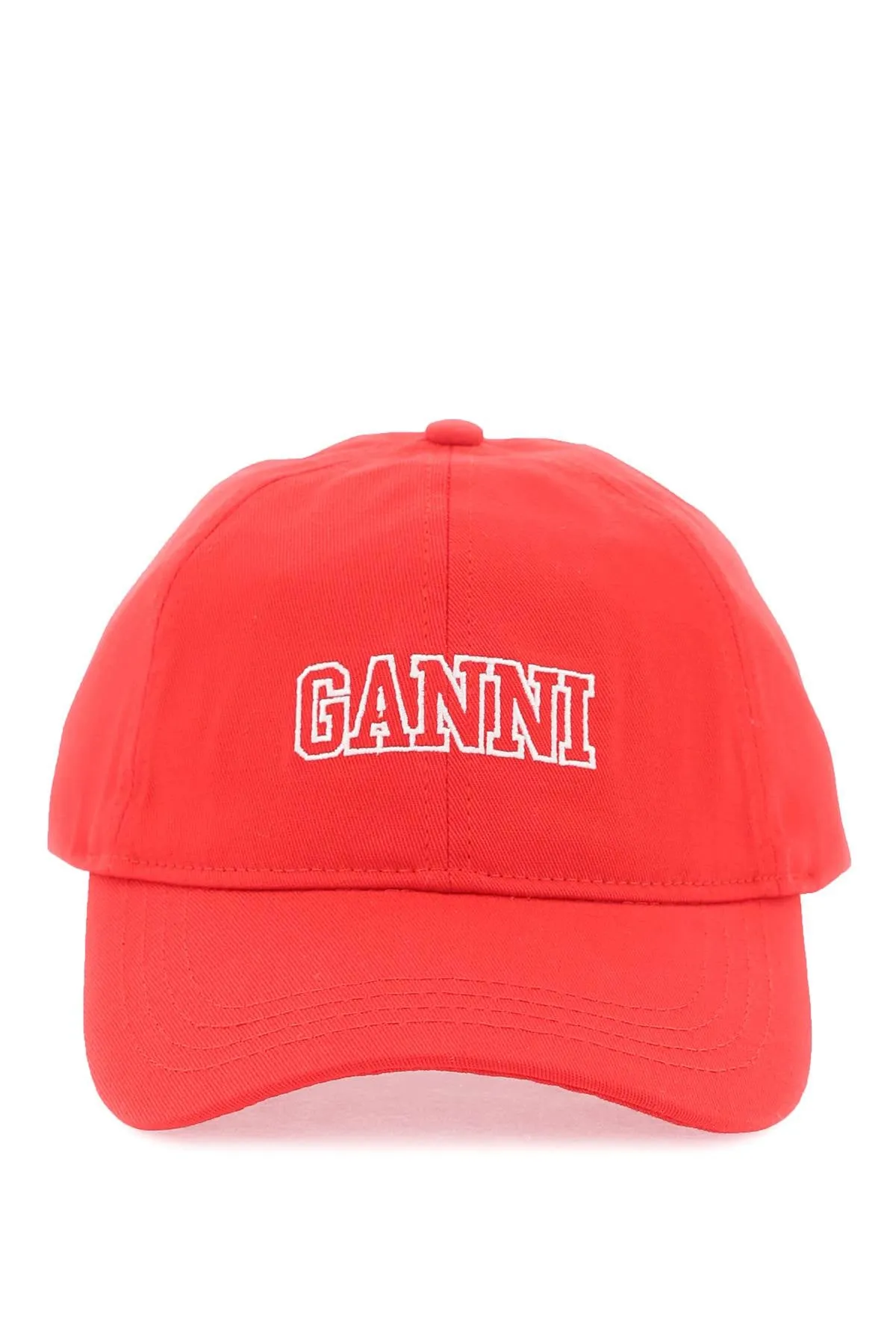 Ganni logo baseball cap