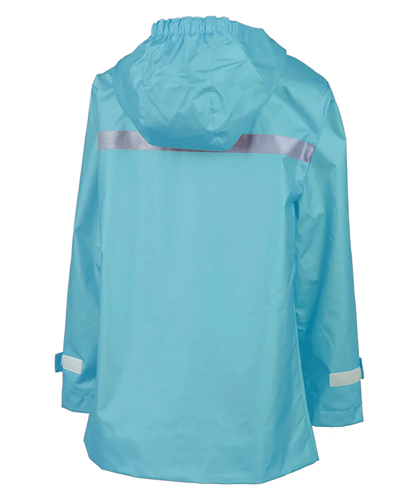 GIRLS RAIN JACKET AQUA 236