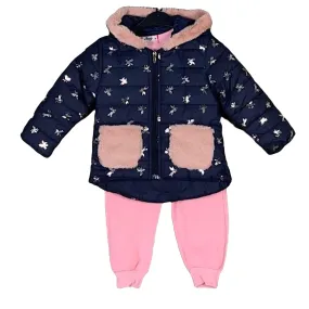 Girls Unicorn Coat and Loungewear Outfit