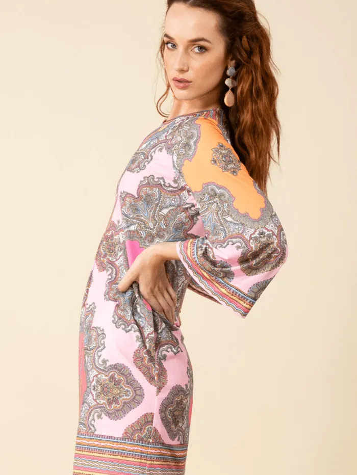 Hale Bob AMIYAH Jersey Dress In Pink 45YF652D