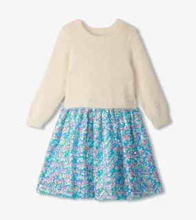 Hatley-Girls Cami Lace Fuzzy Mixed Sequin Skirt Dress