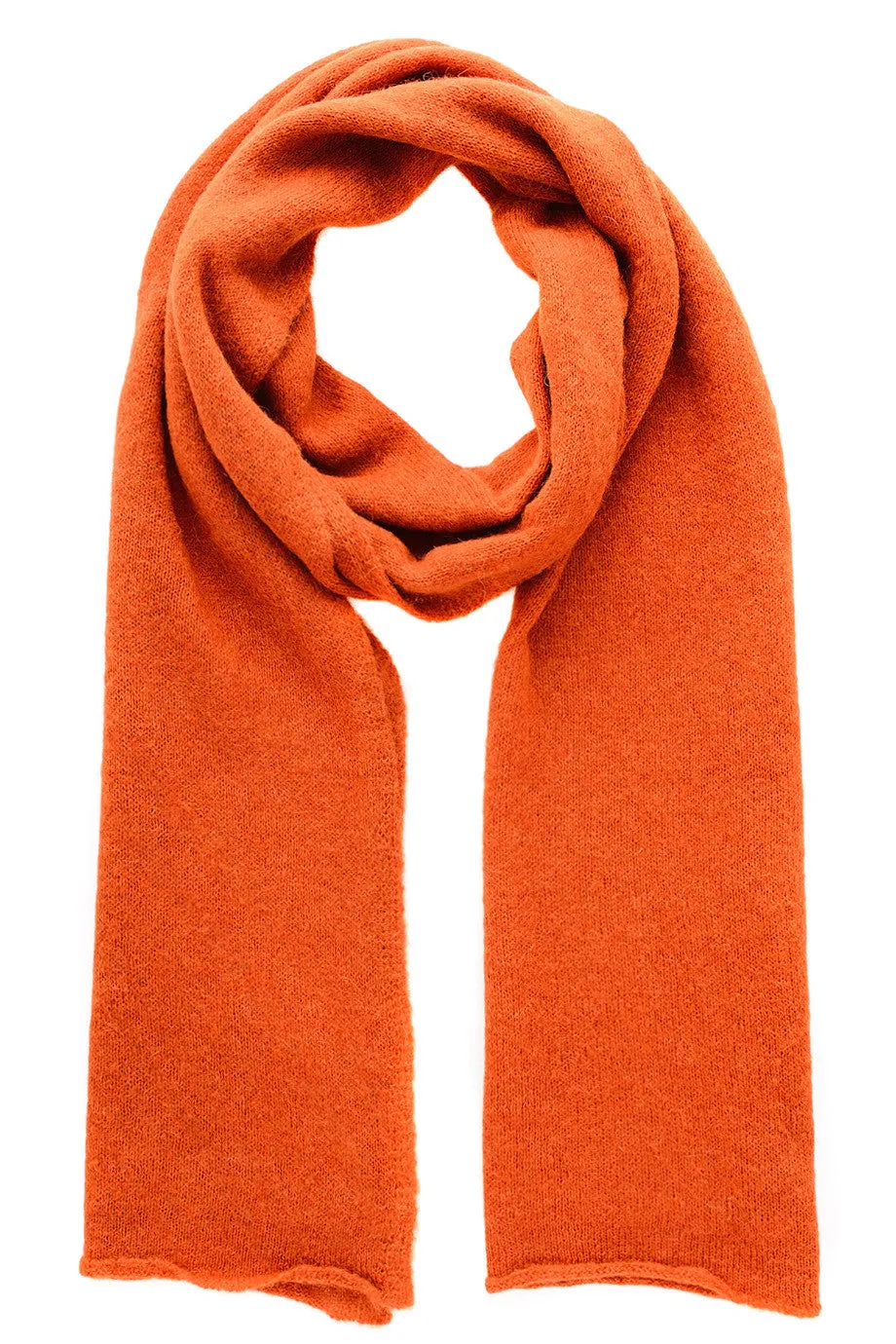 INVERNI EVEREST Orange Wool Woman Scarf