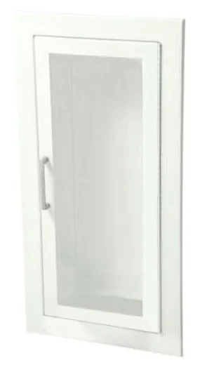 JL Industries 1015-F-10 Ambassador Series - Steel Fire Extinguisher Cabinet - Full clear acrylic with pull handle