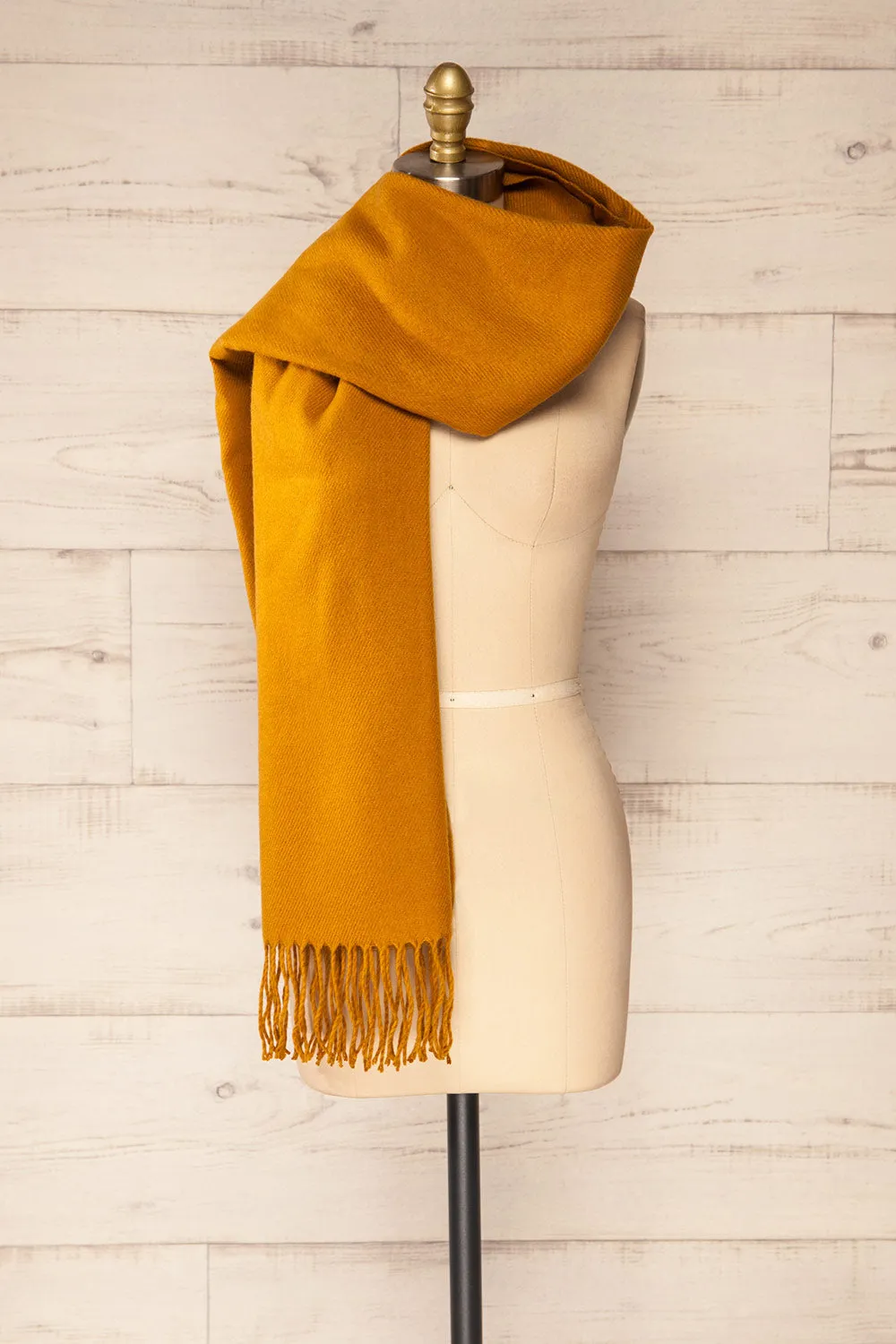 Le Baiser Mustard | Soft Knitted Scarf