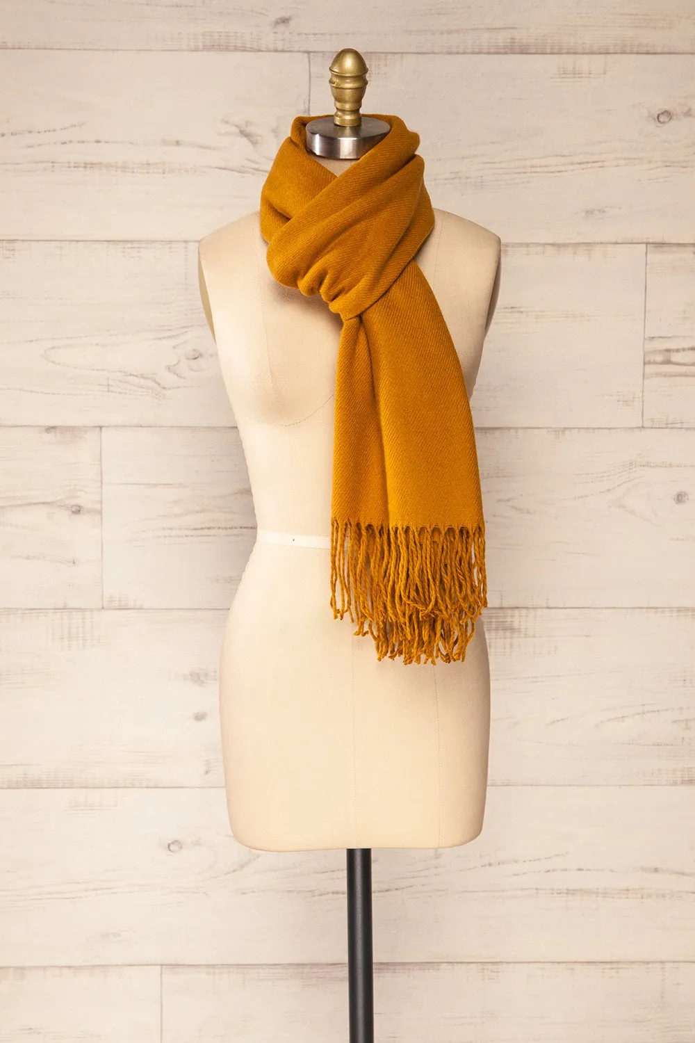 Le Baiser Mustard | Soft Knitted Scarf