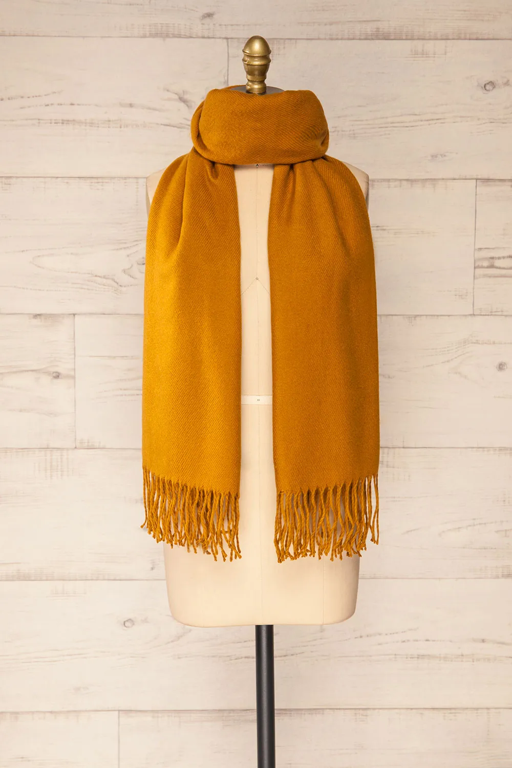 Le Baiser Mustard | Soft Knitted Scarf