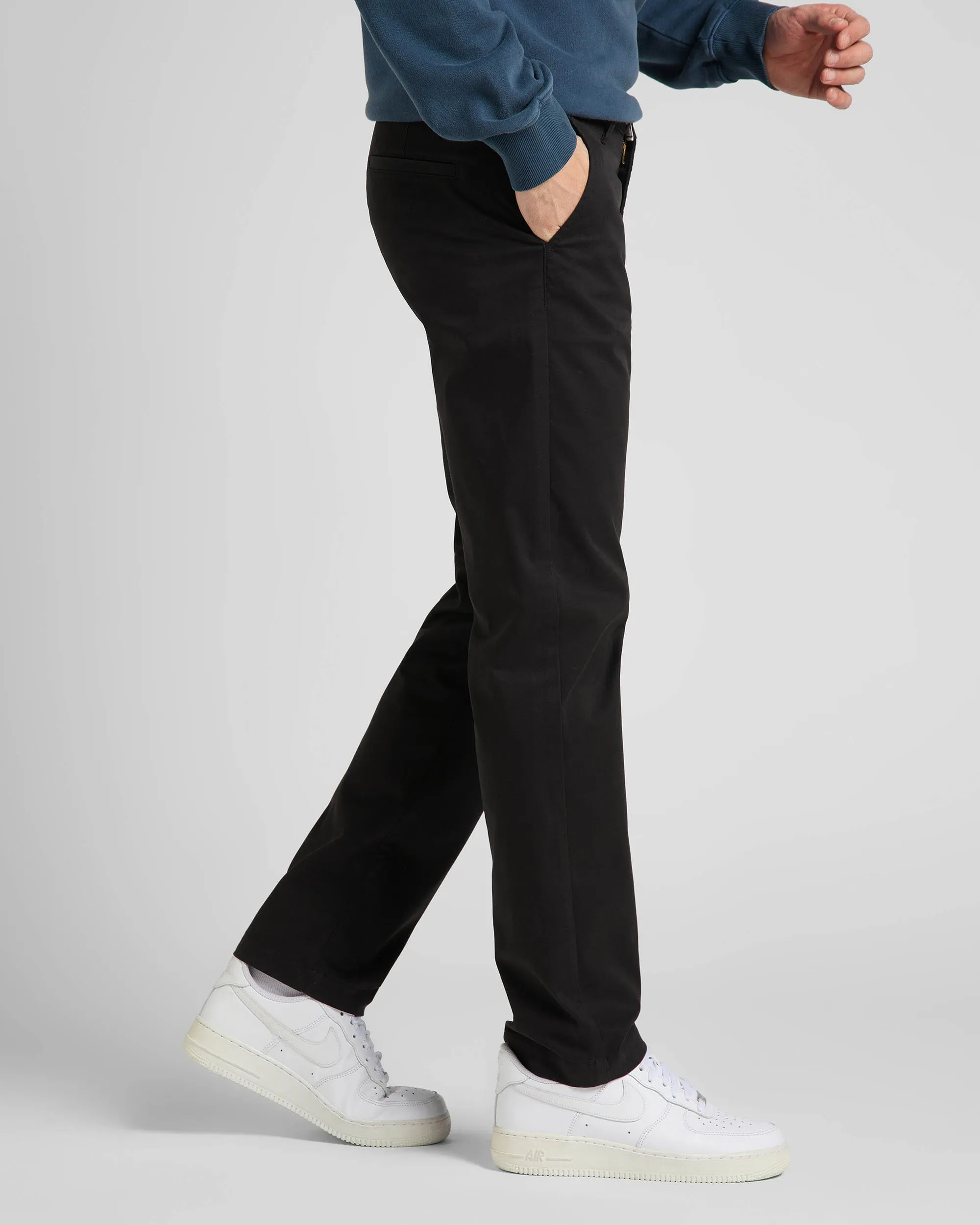 Lee Regular Mens Chino - Black