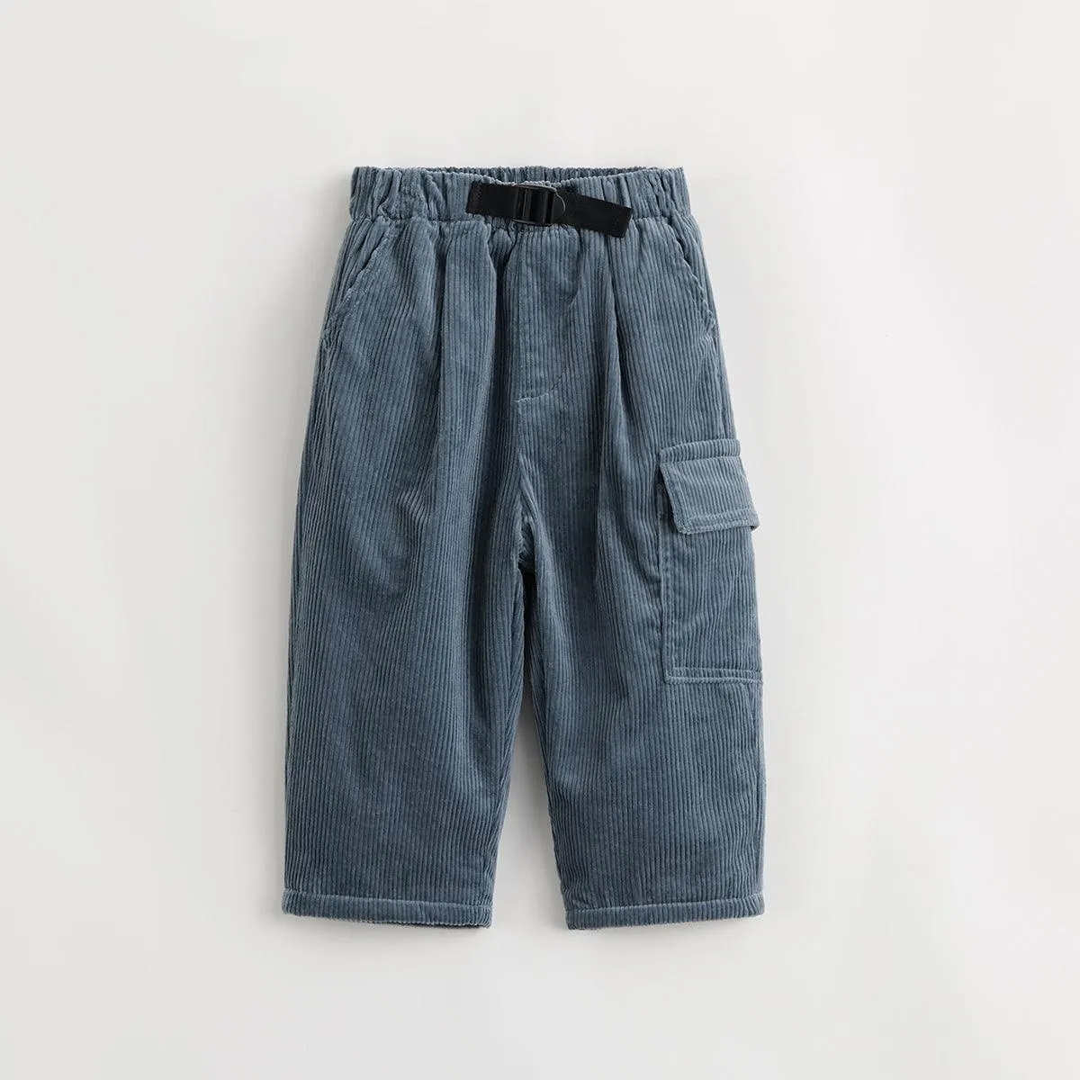 MARC & JANIE Boys Fleece-lined Cargo Corduroy Pants 231972