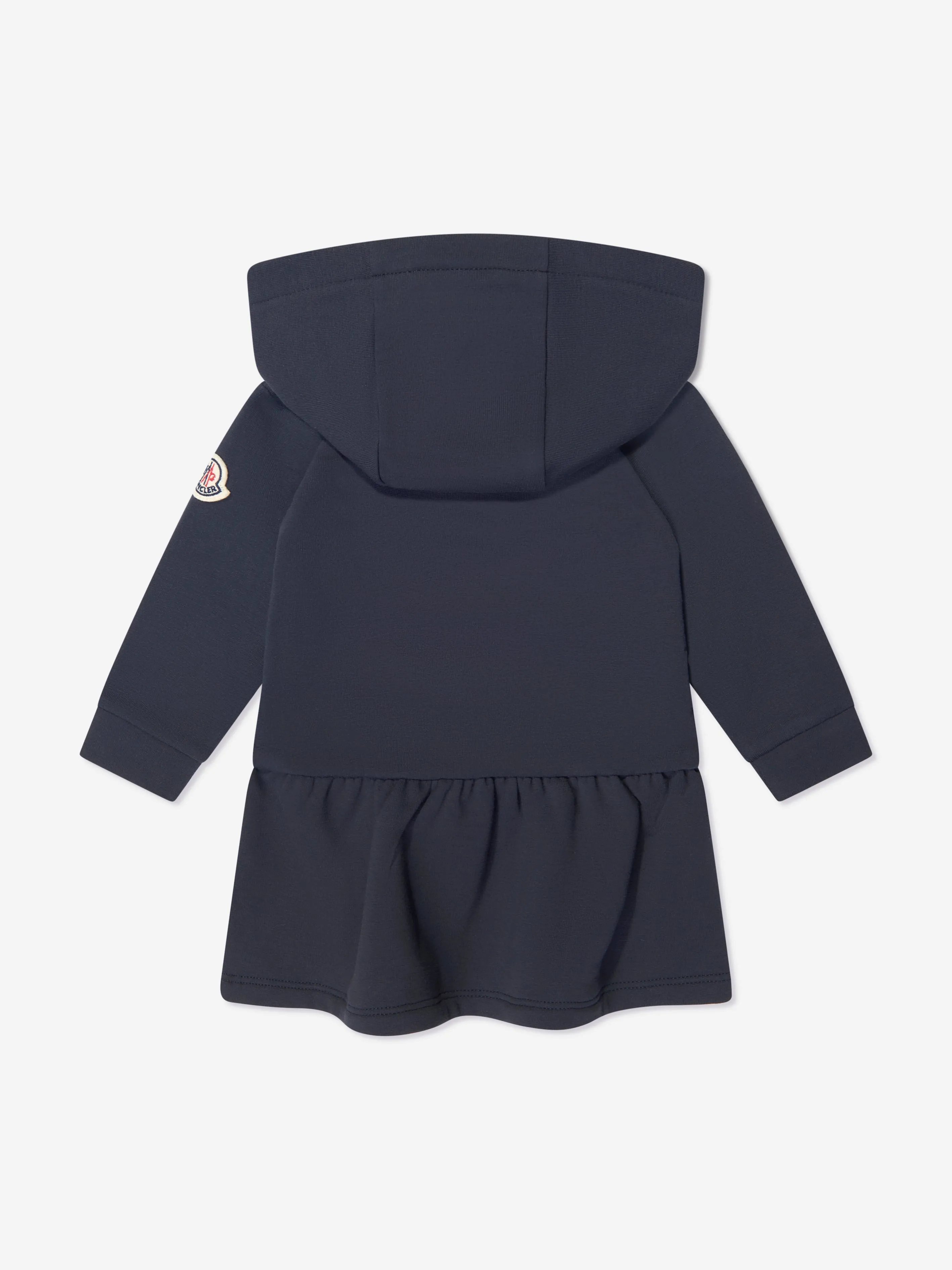 Moncler Enfant Baby Girls Hooded Sweater Dress in Navy