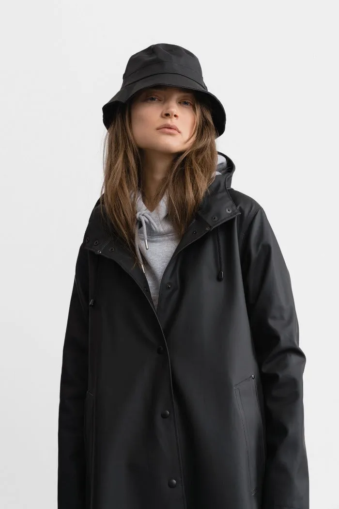 MOSEBACKE RAIN JACKET LONG BLACK