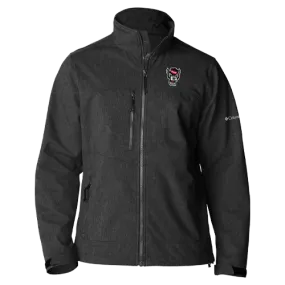 NC State Wolfpack Columbia Heathered Black Wolfhead Ascender II Full Zip Jacket