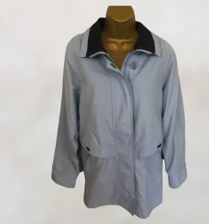 Nuage Marine Wear Pale Blue Raincoat UK 12 US 8 EU 40