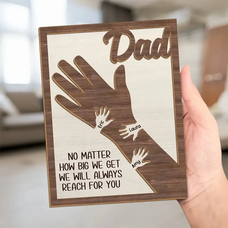 Personalized Two Layered Wooden Plaque With Stand